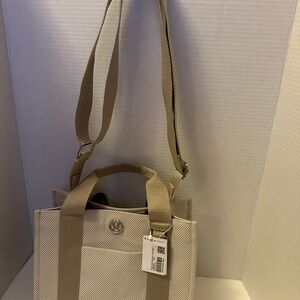 lululemon athletica Tan and Cream Crossbody Bag